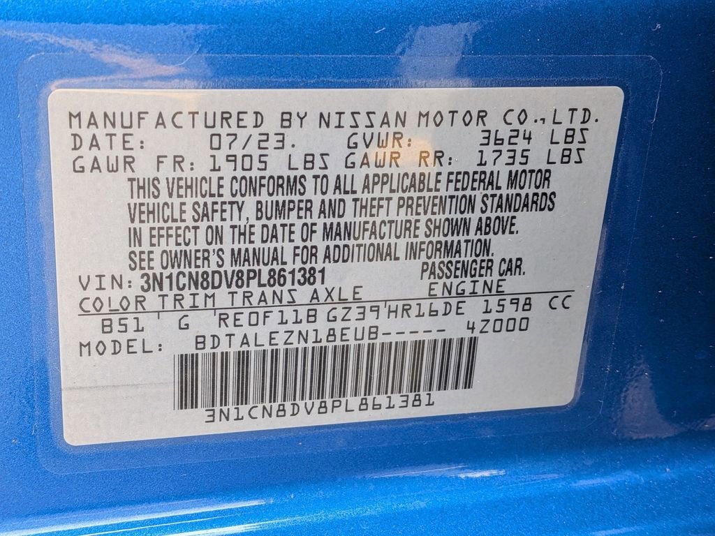 Used 2023 Nissan Versa S w/ Trunk Package image 26