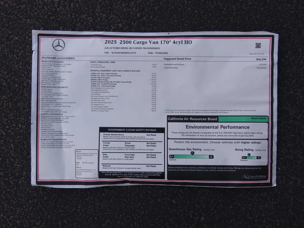 Used 2025 Mercedes-Benz Sprinter 2500 image 9