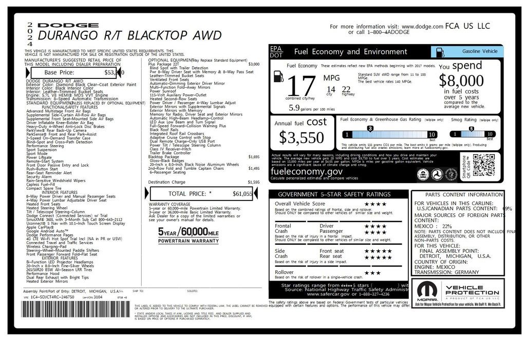 Used 2024 Dodge Durango R/T image 45