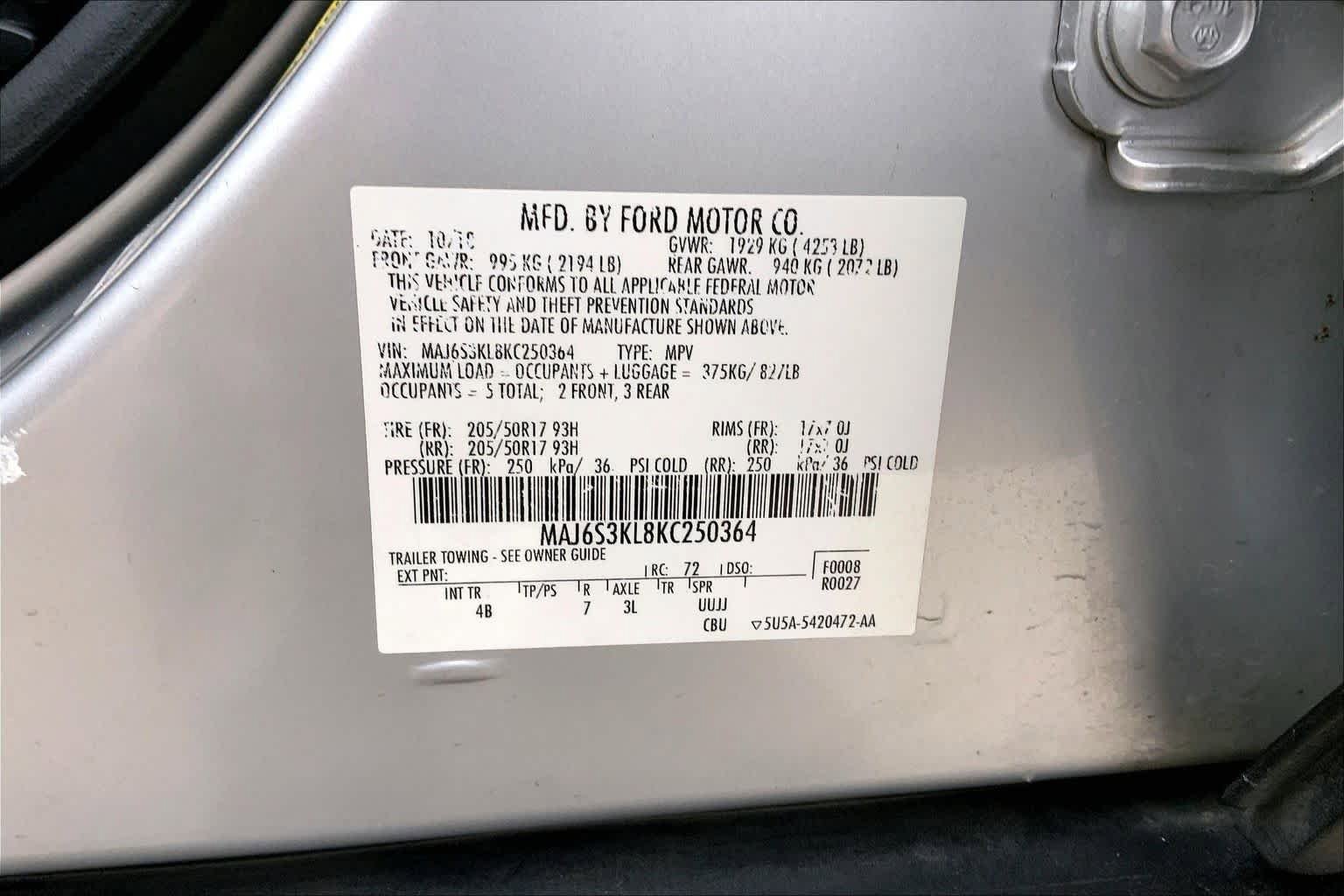 Used 2019 Ford EcoSport Titanium AWD/4WD image 34