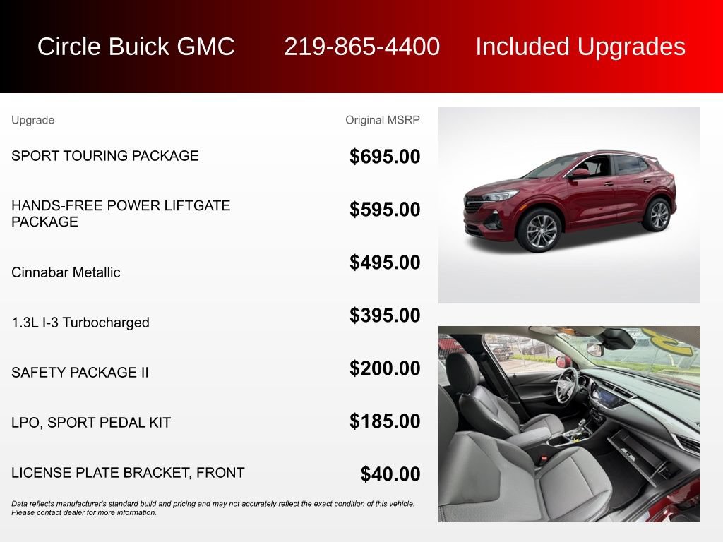 Used 2023 Buick Encore GX Select w/ Sport Touring Package FWD image 3