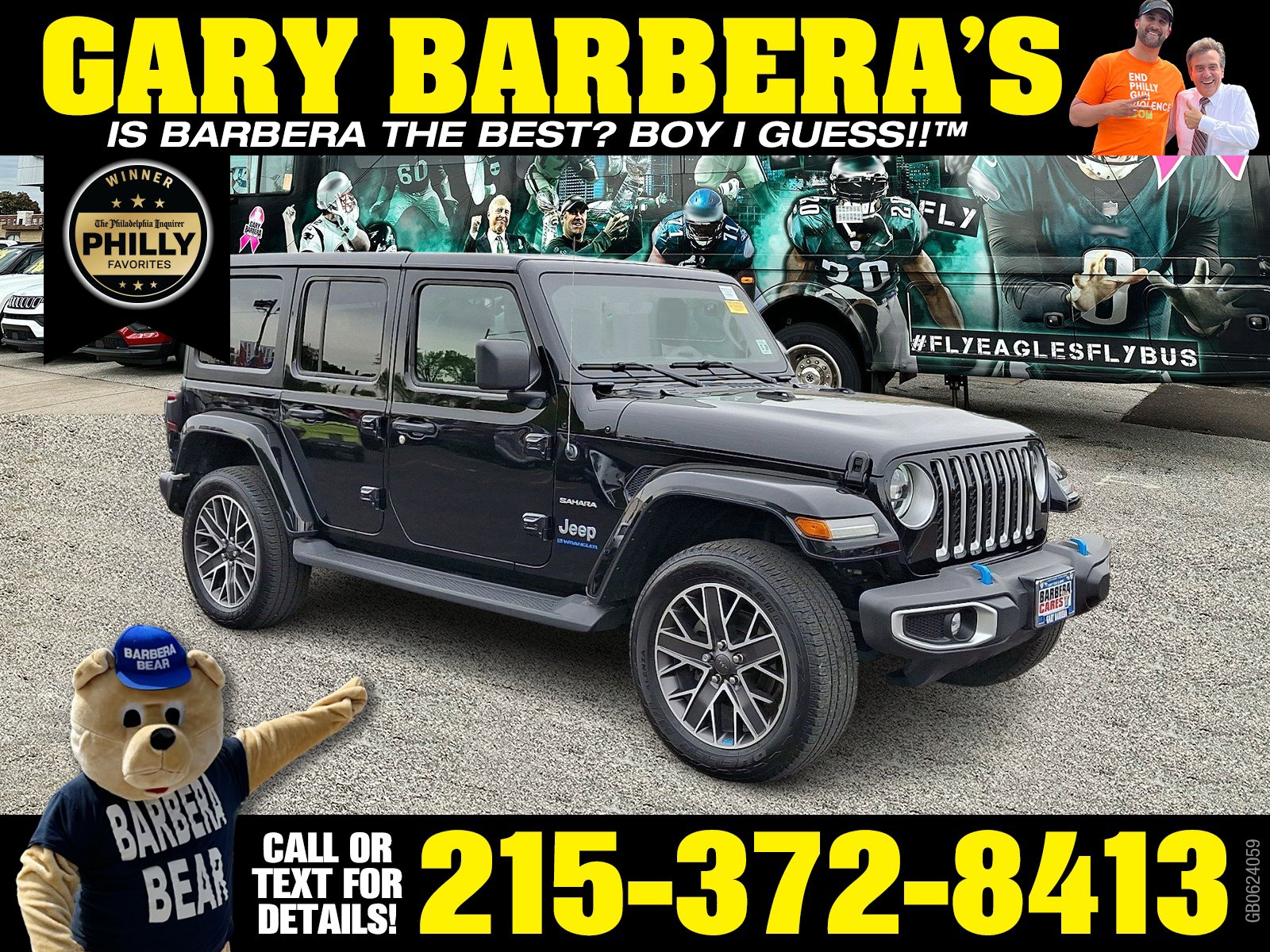 Used 2023 Jeep Wrangler Sahara w/ Cold Weather Group AWD/4WD image 1