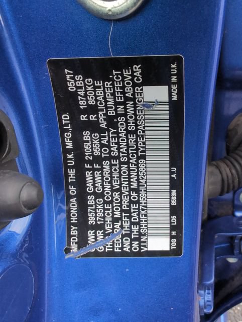 Used 2017 Honda Civic EX image 18