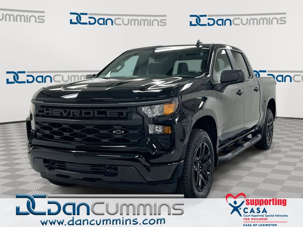 Used 2024 Chevrolet Silverado 1500 Custom w/ Turbomax Blackout Package AWD/4WD image 1