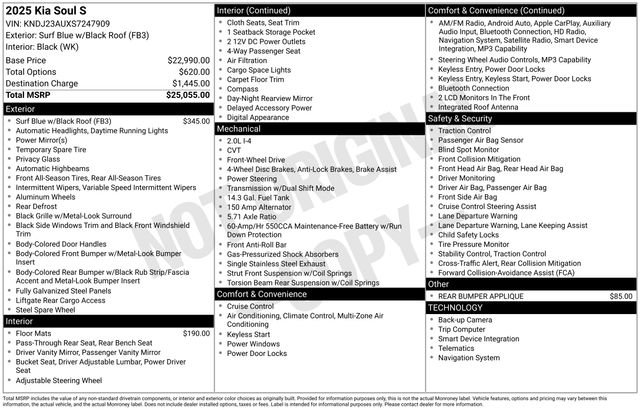 Used 2025 Kia Soul S image 4