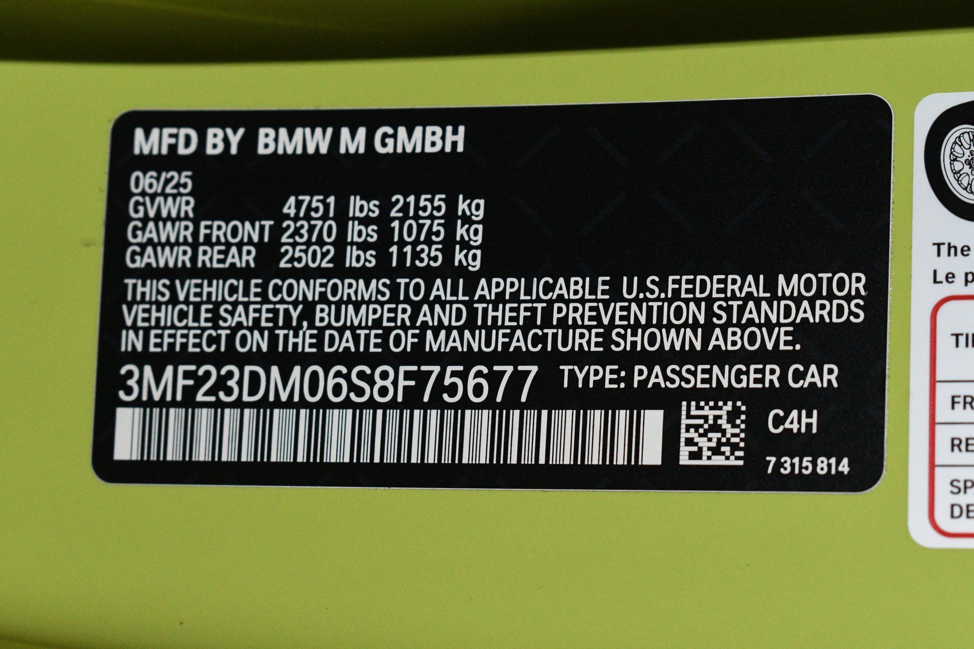 Used 2025 BMW M2 w/ Lighting Package RWD image 98