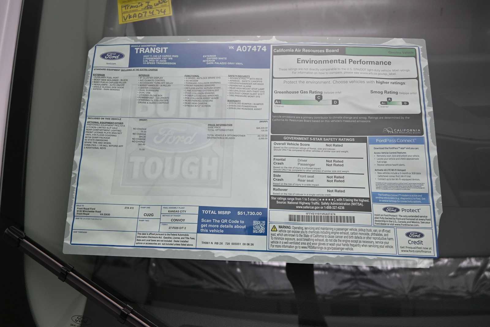 New 2027 Ford Transit 150 Low Roof RWD image 12
