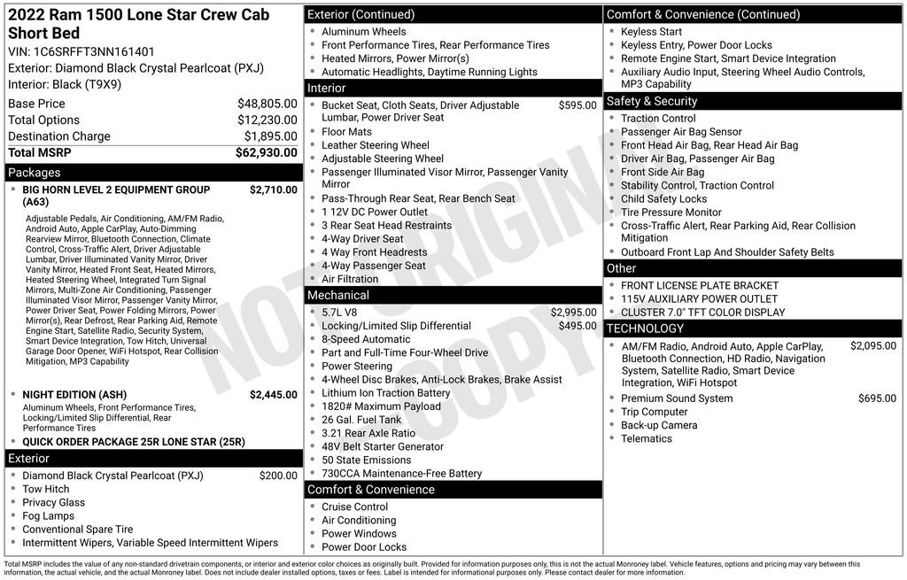 Used 2022 RAM 1500 Lone Star image 5