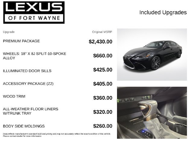 Used 2023 Lexus ES 350 w/ Premium Package FWD image 4