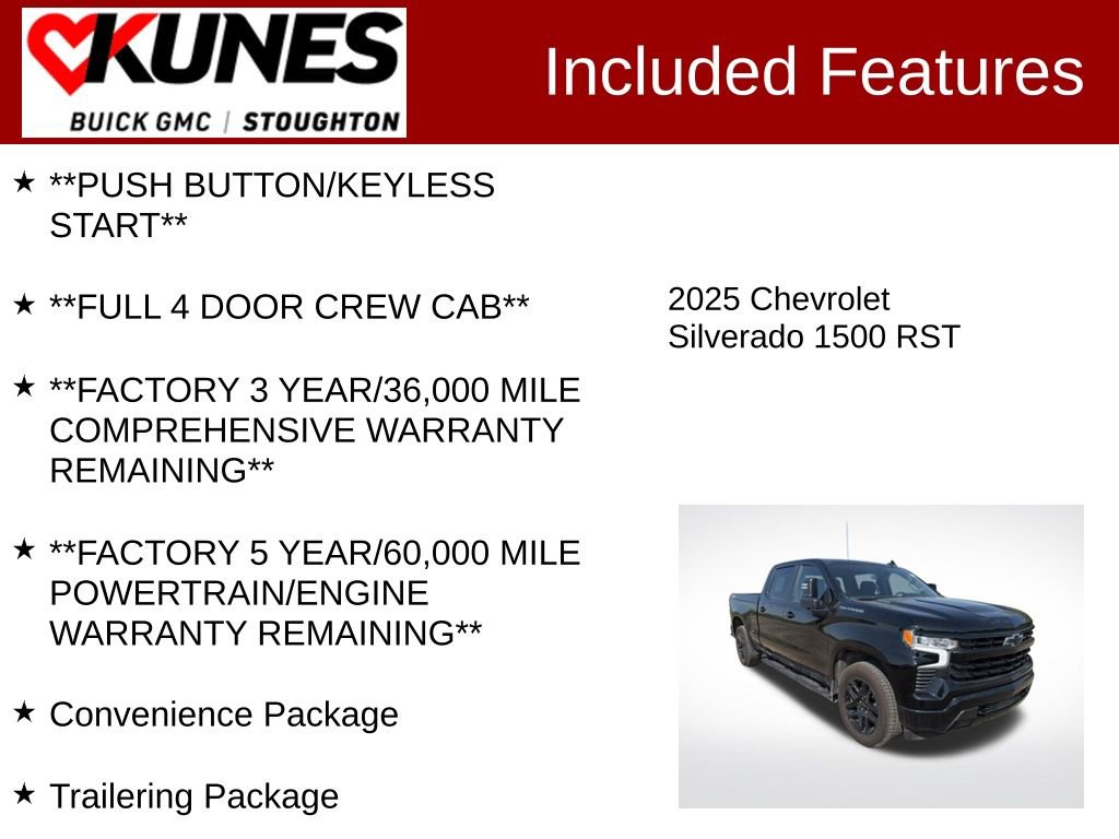 Used 2025 Chevrolet Silverado 1500 RST w/ Protection Package AWD/4WD image 3