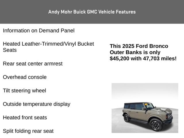 Used 2025 Ford Bronco Outer Banks AWD/4WD image 16