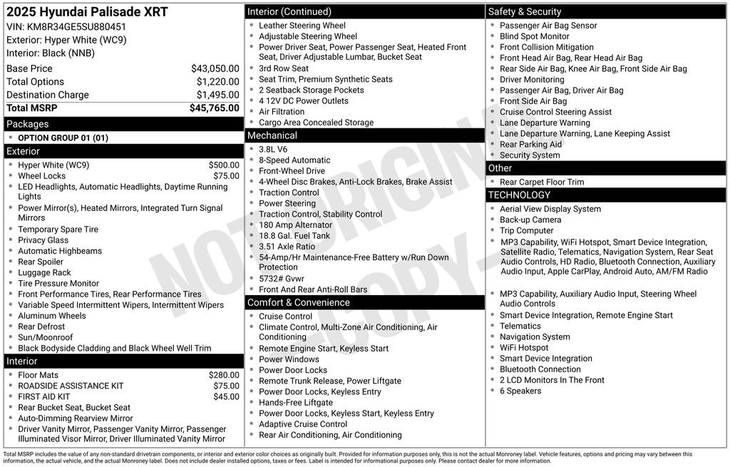 Used 2025 Hyundai Palisade XRT FWD image 42