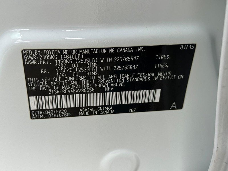 Used 2015 Toyota RAV4 XLE AWD/4WD image 31