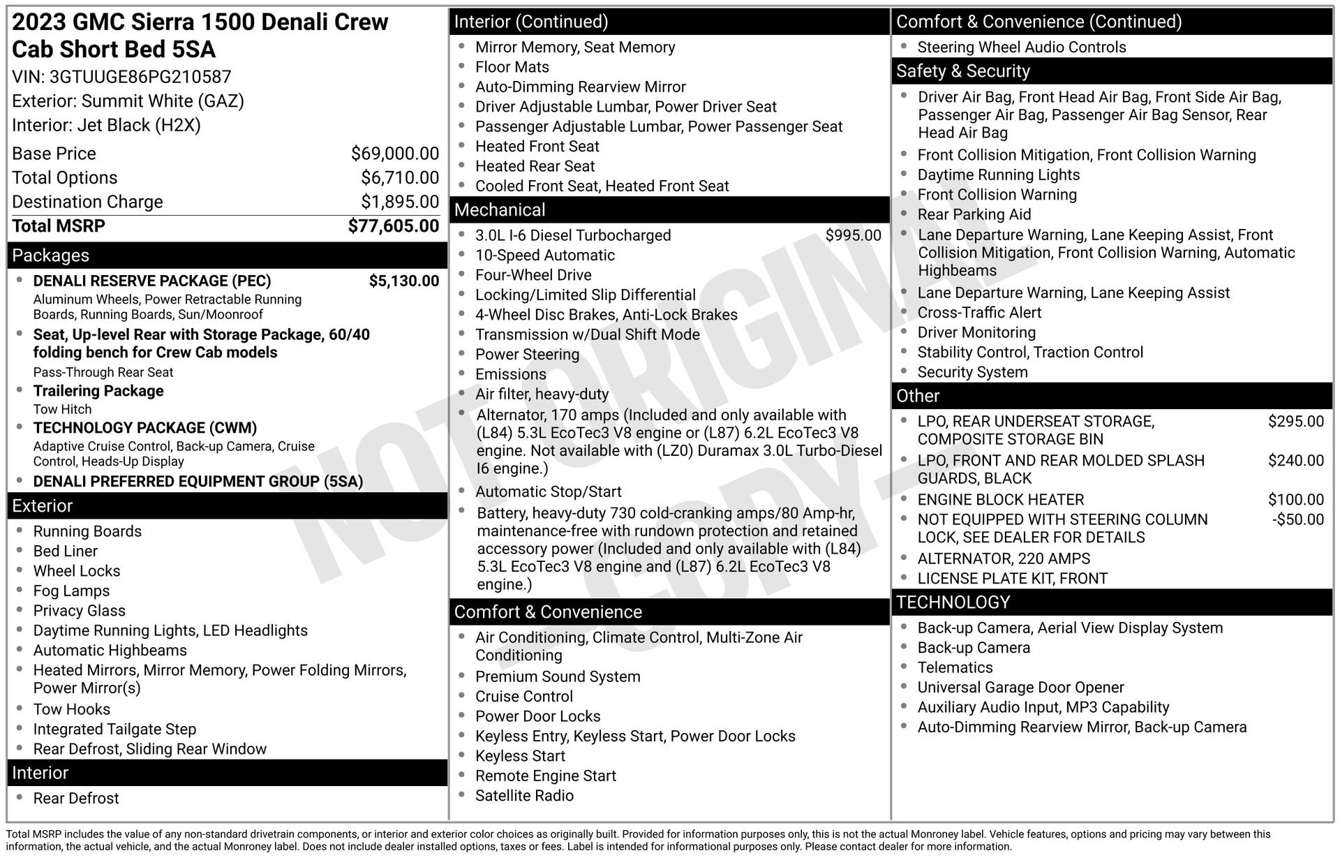 Used 2023 GMC Sierra 1500 Denali w/ Denali Reserve Package AWD/4WD image 4