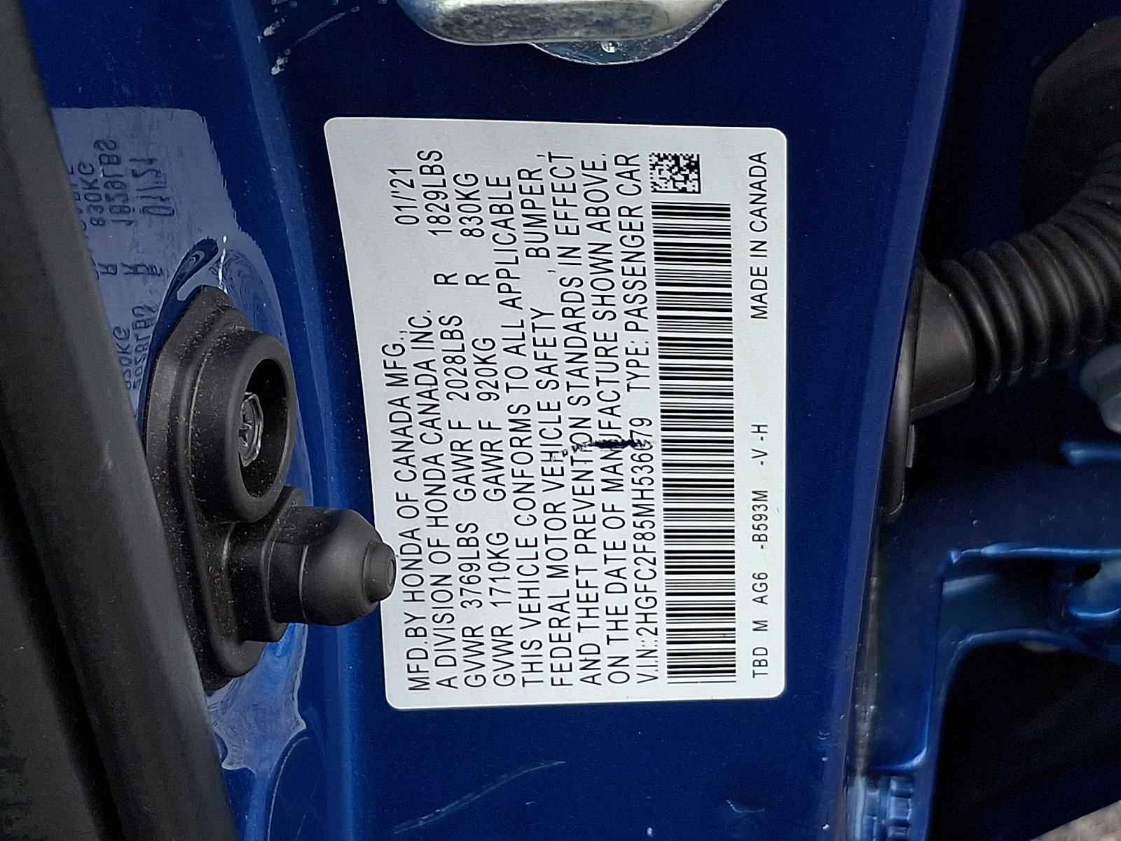 Used 2021 Honda Civic Sport image 26