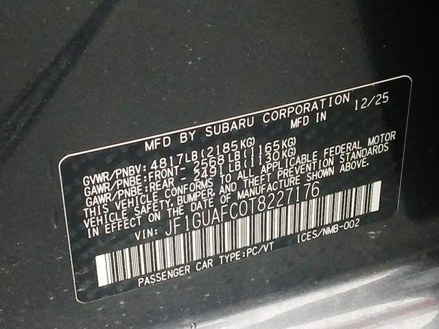 Certified 2026 Subaru Impreza 2.0i Sport AWD/4WD image 20