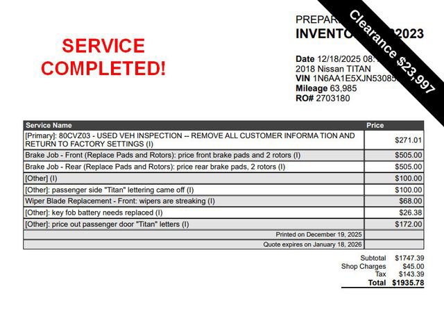 Used 2018 Nissan Titan SL image 8