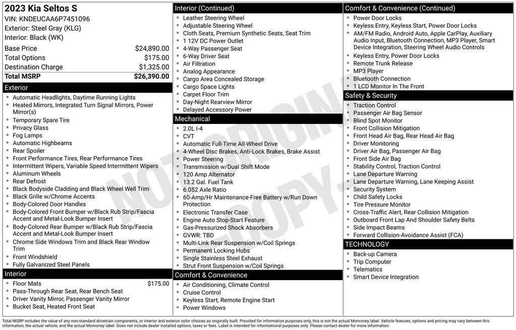 Used 2023 Kia Seltos S image 34