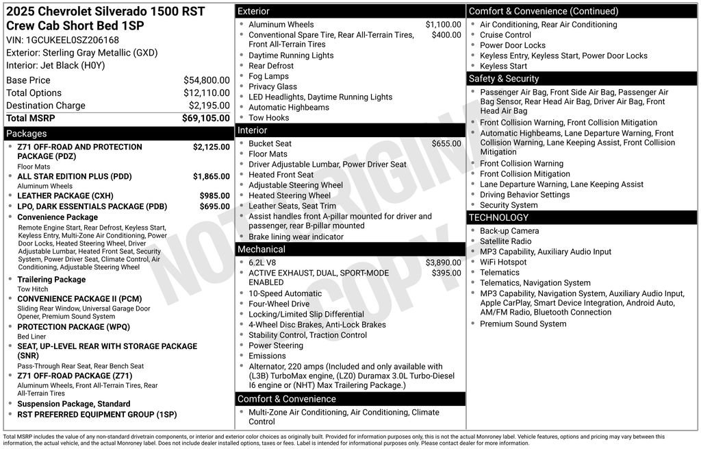 Used 2025 Chevrolet Silverado 1500 RST AWD/4WD image 24