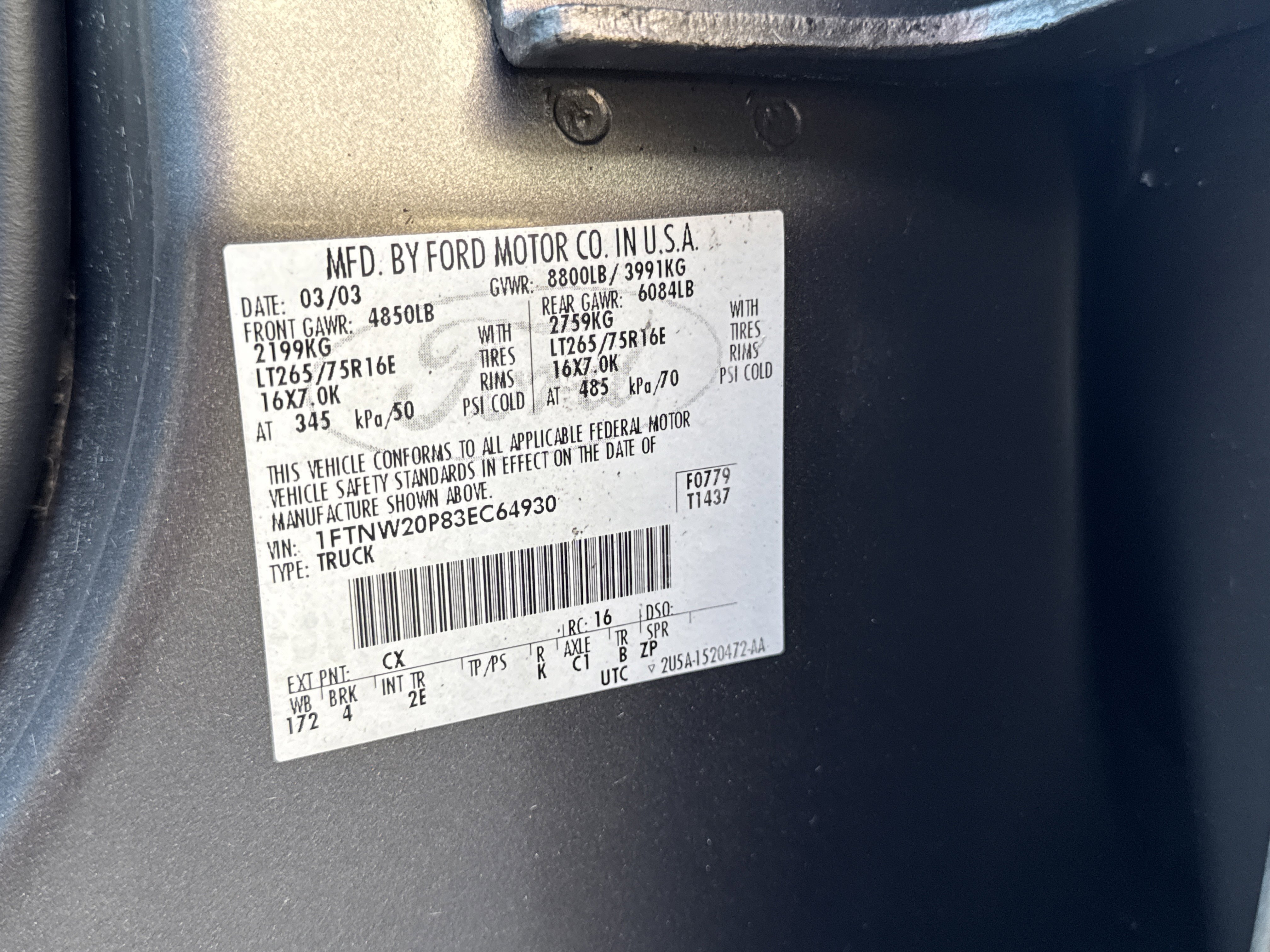 Used 2003 Ford F250 XLT image 30