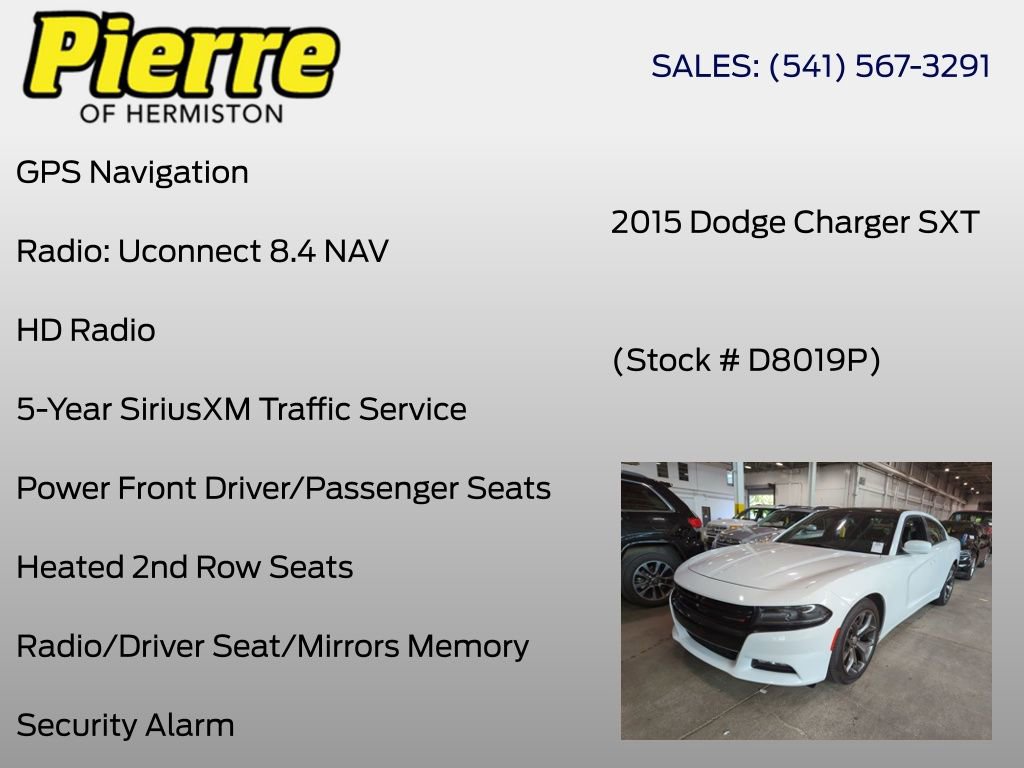 Used 2015 Dodge Charger SXT w/ Plus Group RWD image 12