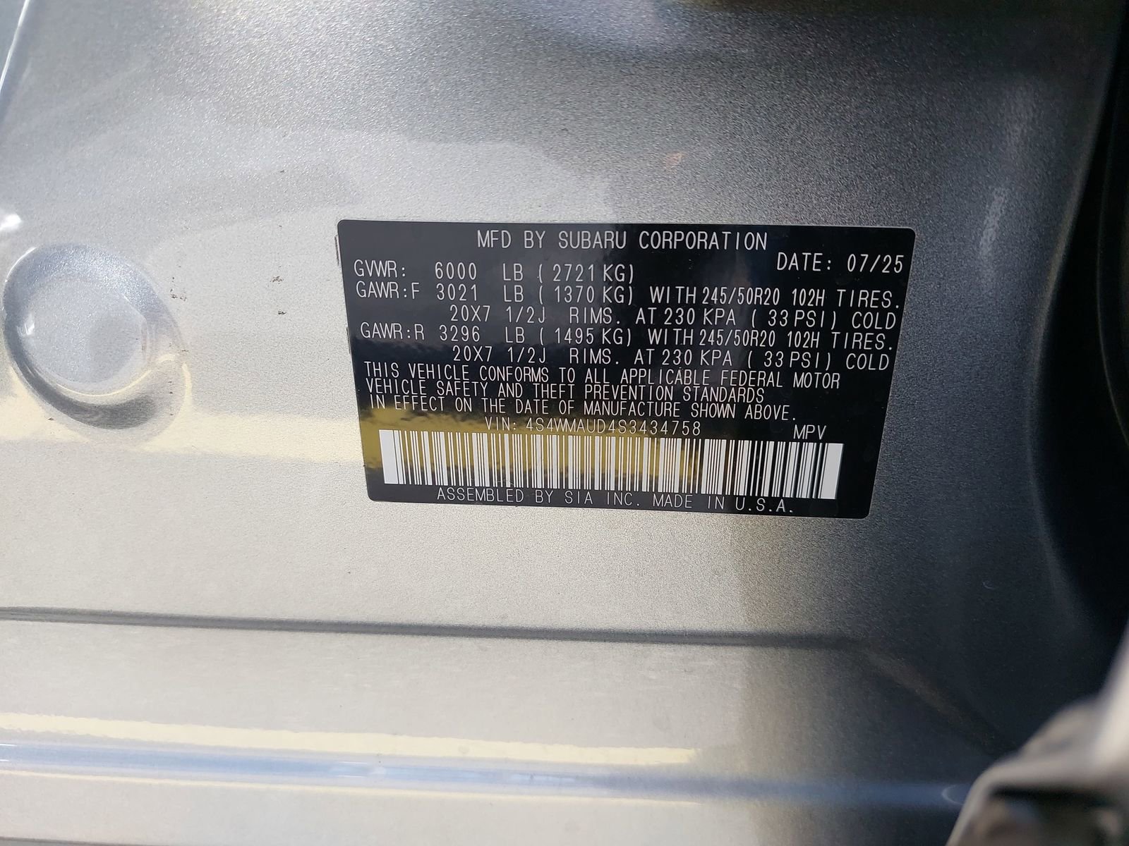 Certified 2025 Subaru Ascent Touring w/ Popular Package #2 image 40