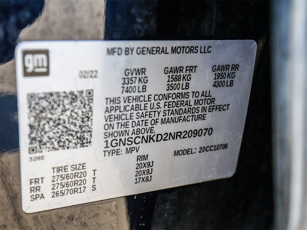 Used 2022 Chevrolet Tahoe LT w/ LT Signature Package image 37