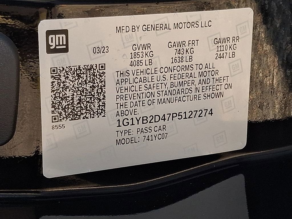 Certified 2023 Chevrolet Corvette Stingray Preferred Cpe w/ Z51 Performance Package image 28