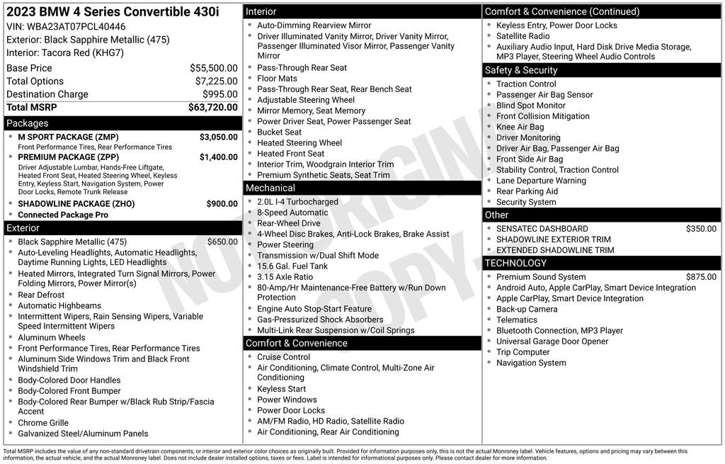 Used 2023 BMW 430i 430i w/ M Sport Package image 17