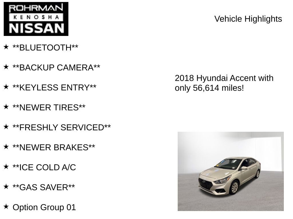 Used 2018 Hyundai Accent SE image 7