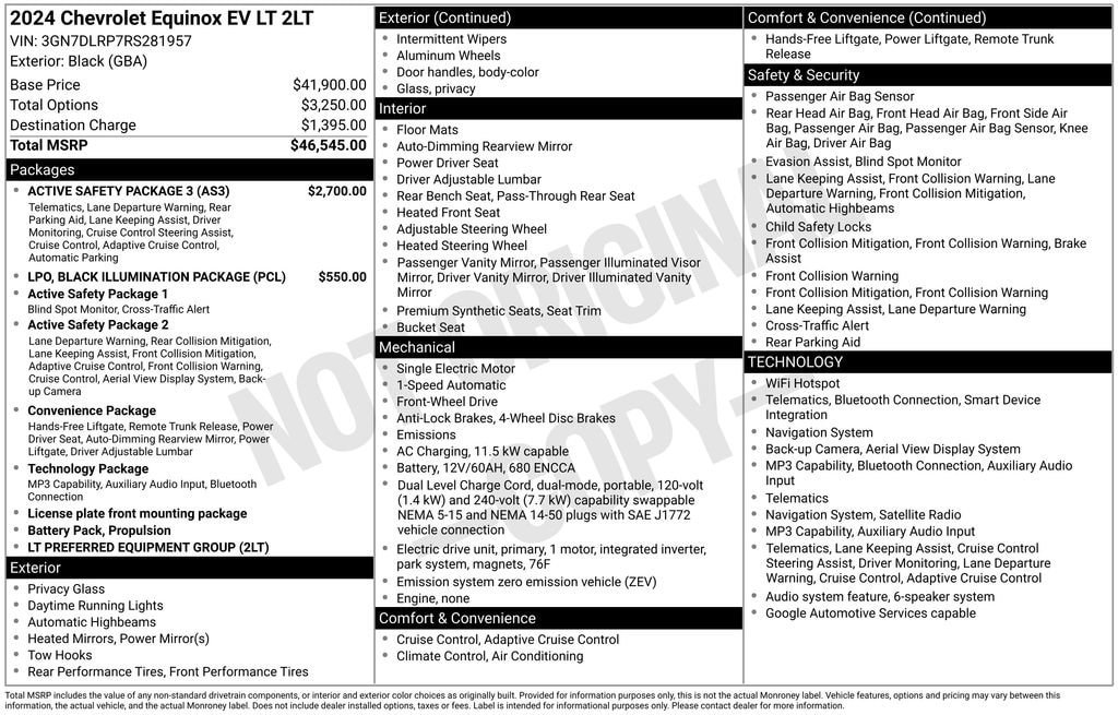 Certified 2024 Chevrolet Equinox EV LT w/ Active Safety Package 3 FWD image 11