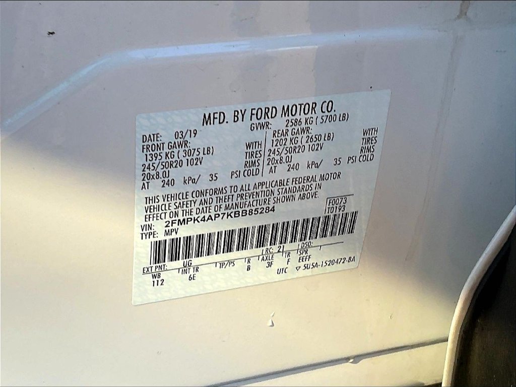 Used 2019 Ford Edge ST w/ Equipment Group 401A AWD/4WD image 21