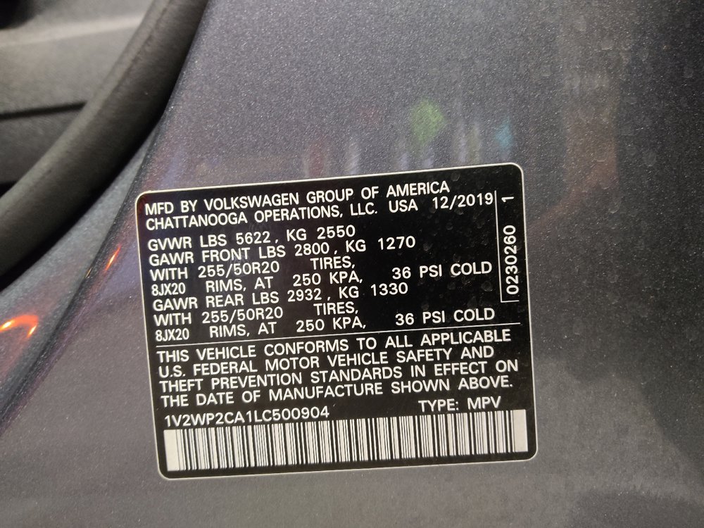 Used 2020 Volkswagen Atlas SE w/ Panoramic Sunroof Package FWD image 33