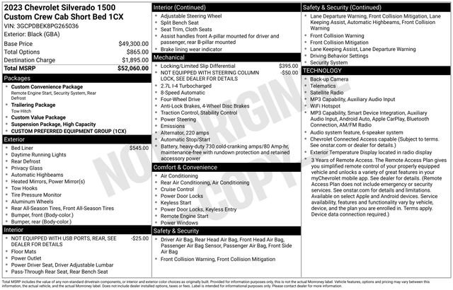 Certified 2023 Chevrolet Silverado 1500 Custom AWD/4WD image 10