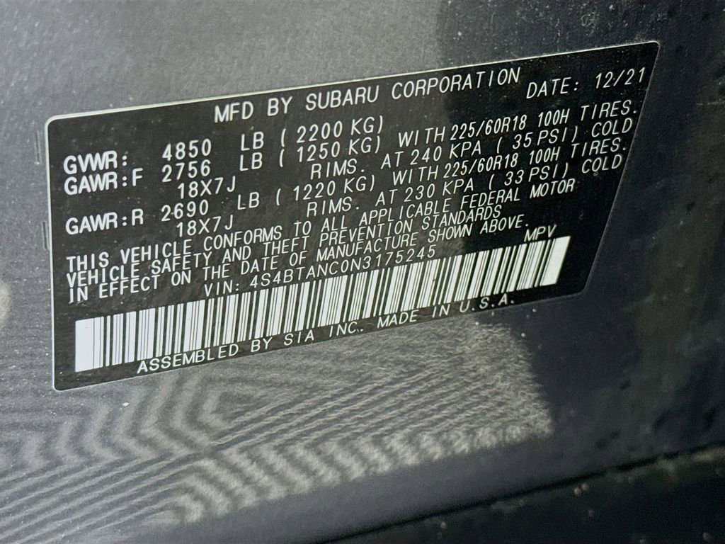 Used 2022 Subaru Outback Limited image 37