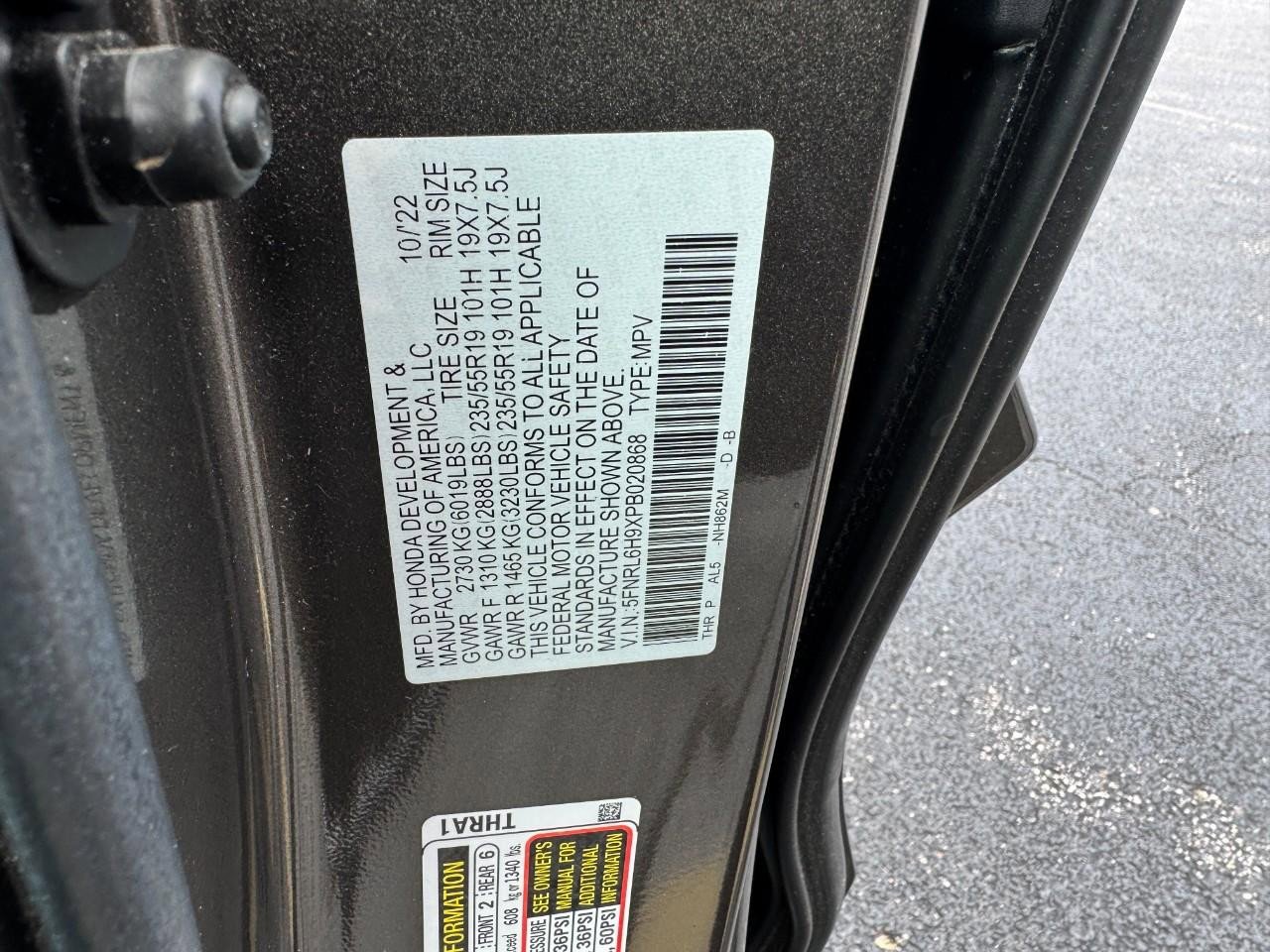 Certified 2023 Honda Odyssey Elite image 33