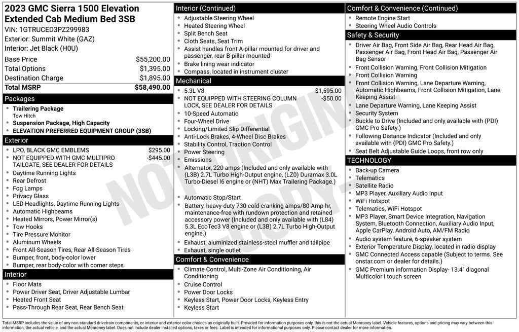 Used 2023 GMC Sierra 1500 Elevation AWD/4WD image 6