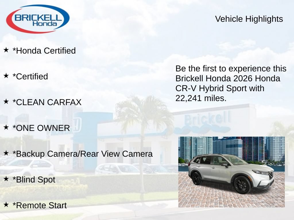 Certified 2026 Honda CR-V Sport image 9