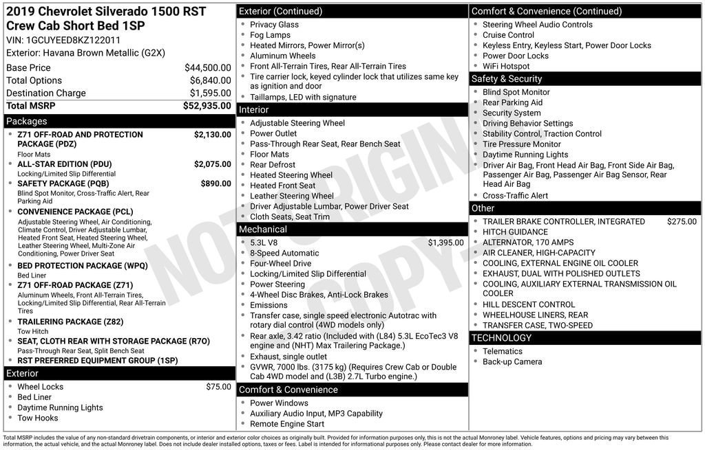 Certified 2019 Chevrolet Silverado 1500 RST AWD/4WD image 11