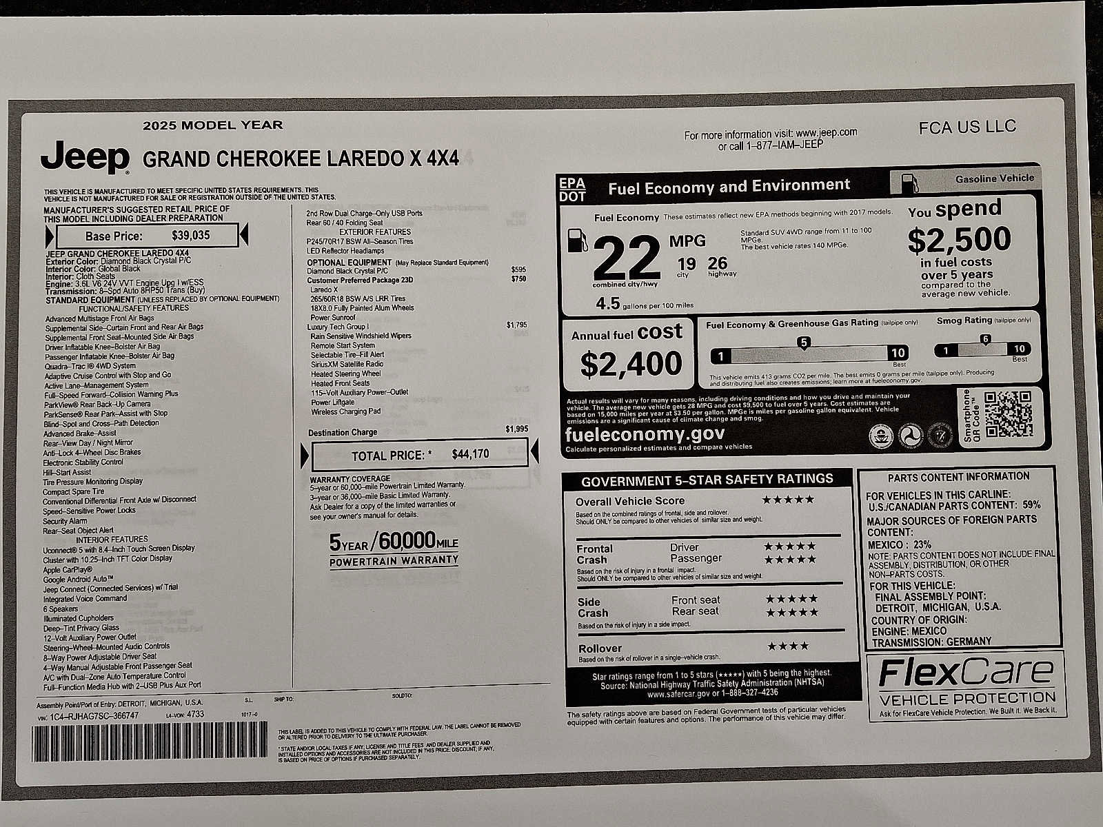 New 2025 Jeep Grand Cherokee Laredo X image 19