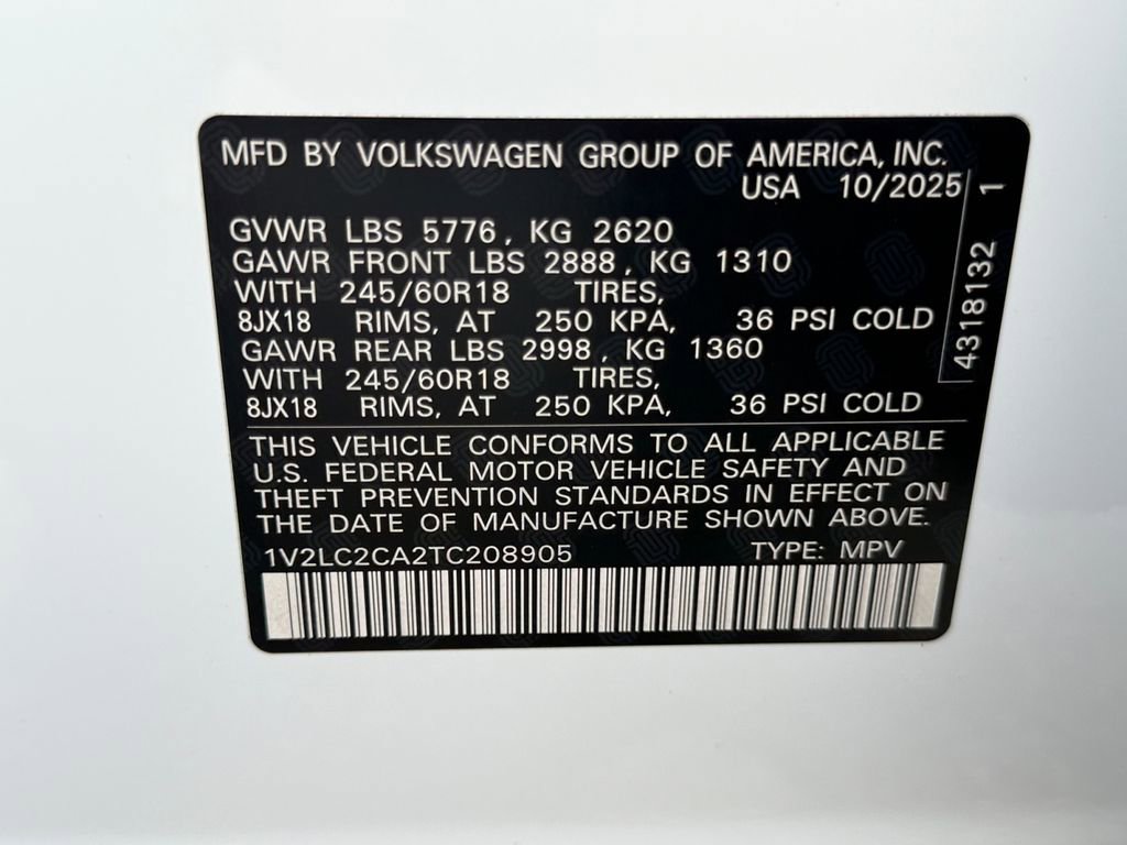 New 2026 Volkswagen Atlas Cross Sport SE image 23