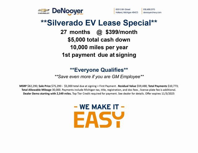 New 2025 Chevrolet Silverado EV LT w/ LT Premium Package image 2