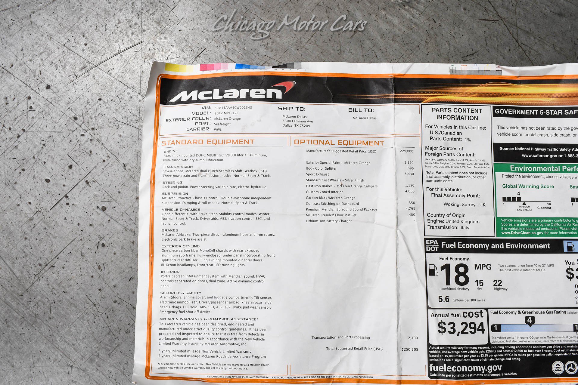 Used 2012 McLaren MP4-12C Coupe RWD image 54
