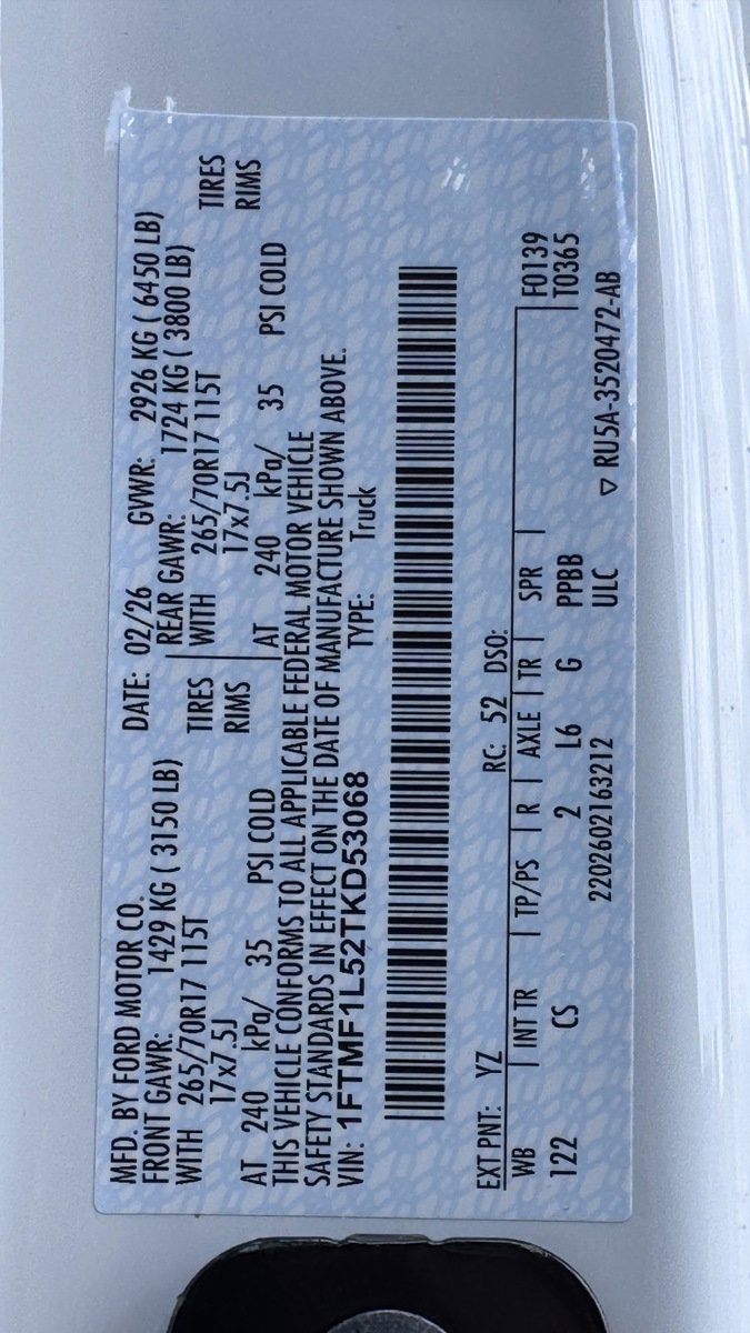 New 2026 Ford F150 XL w/ Equipment Group 103A High image 13