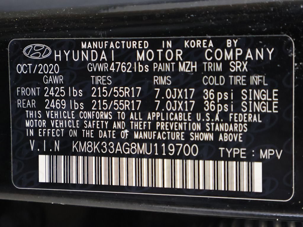 Certified 2021 Hyundai Kona Limited FWD image 41