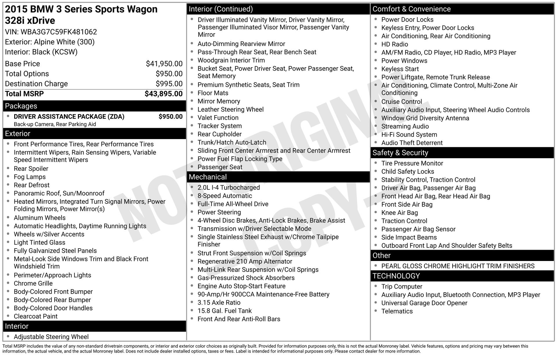 Used 2015 BMW 328i xDrive Wagon image 7