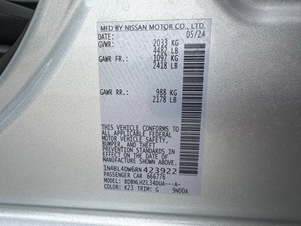 Certified 2024 Nissan Altima 2.5 SV AWD/4WD image 31