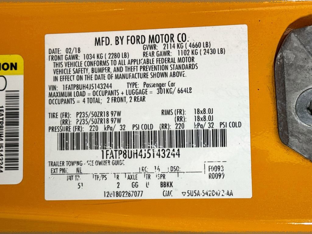 Used 2018 Ford Mustang Premium w/ Equipment Group 201A image 39