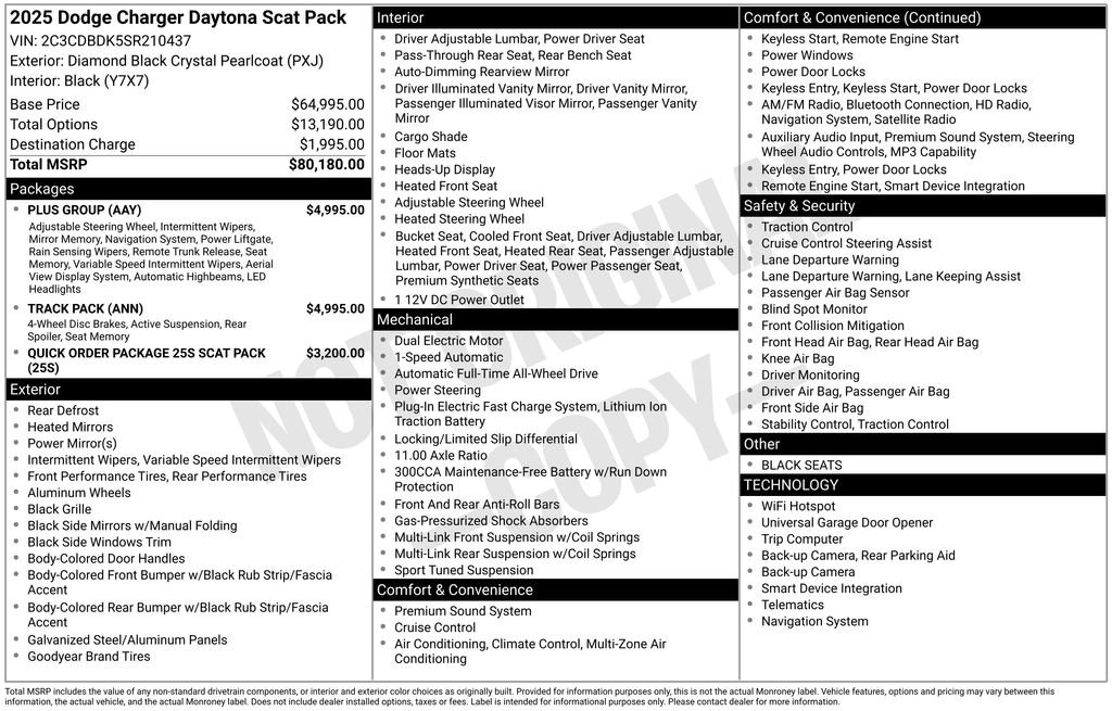 Used 2025 Dodge Charger R/T Scat Pack w/ Track Pack image 16