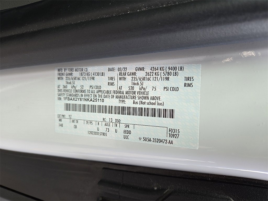 Used 2022 Ford Transit 350 XL image 25